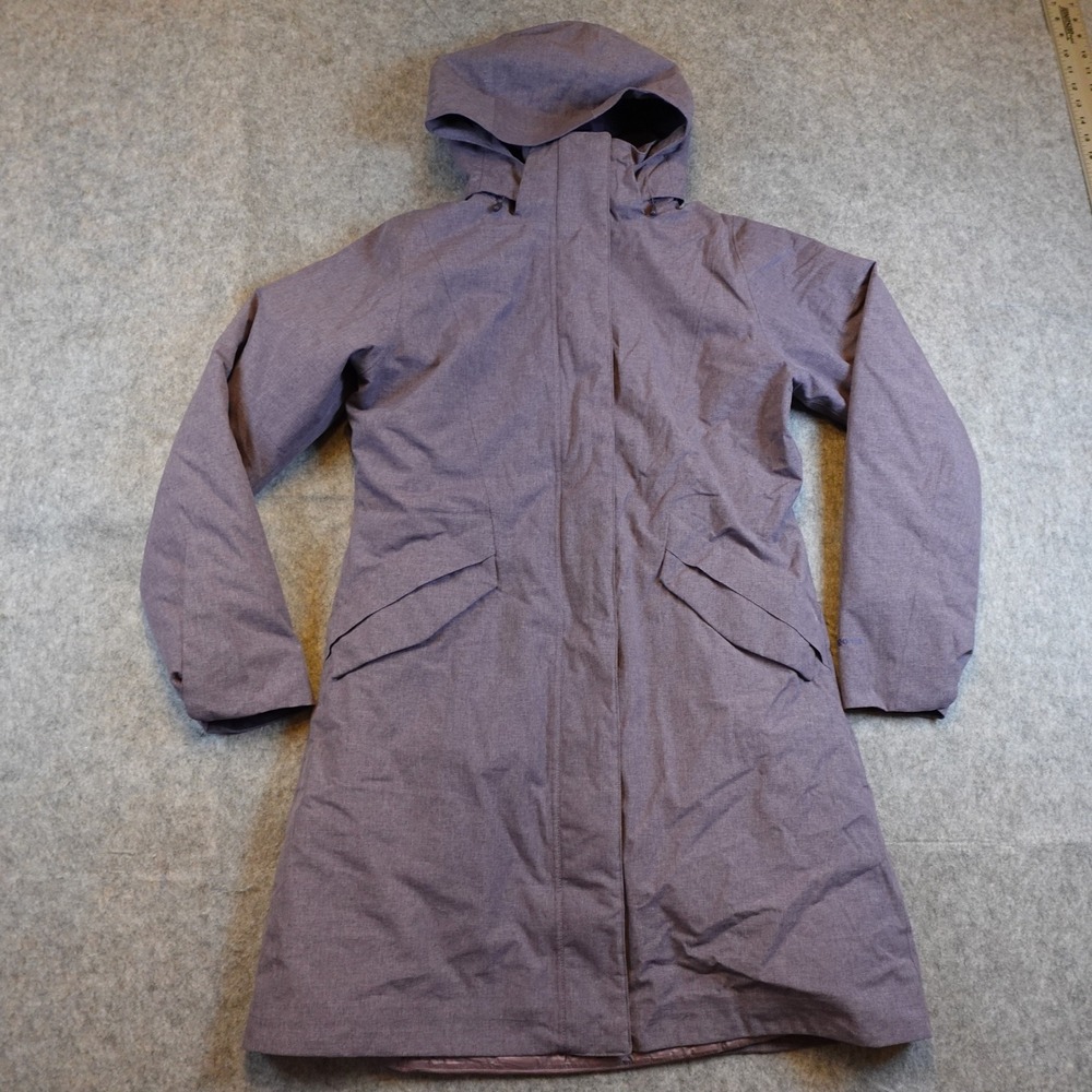 Patagonia Coat Women Medium Hyssop Purple Vosque 3 in 1 Parka Longline